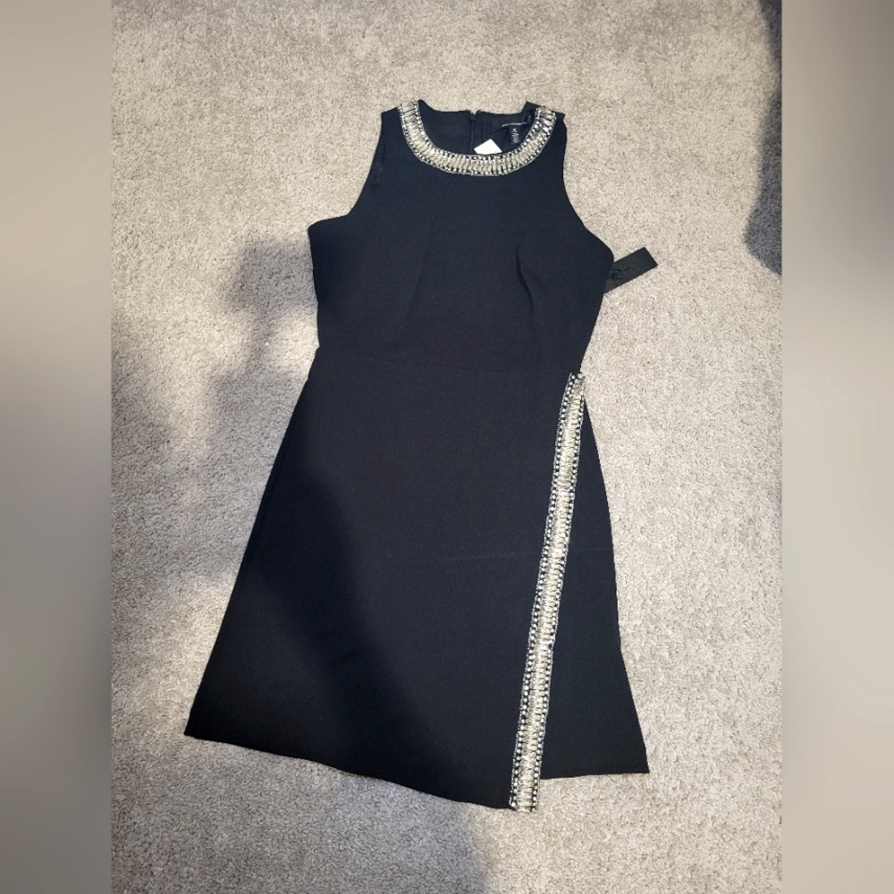 Crystal Embellished Mini Dress